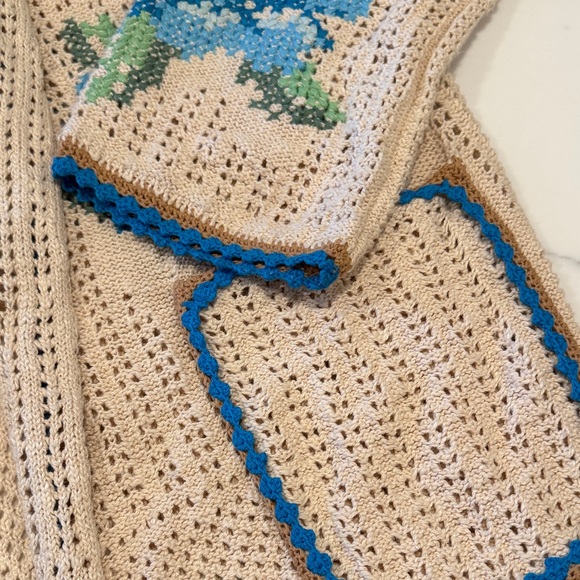 NWOT Spell And The Gypsy Collective Coastal Granny Sweater Cardigan S - Picture 7 of 8